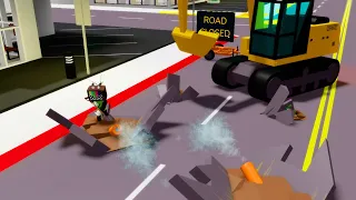 Road Worker In Roblox Brookhaven RP Funny Moments
