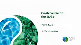 Crash course on SDGs