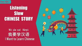 [ENG SUB] NEW HSK1/Beginner/Chinese Reading & Listening Practice/Slow Chinese Story/我要学汉语