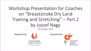 Jozsef Nagy | Breaststroke Dry Land Training and Stretching - Part 2/2