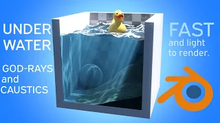 UNDERWATER GODRAYS AND CAUSTICS IN BLENDER- FAST! - TUTORIAL