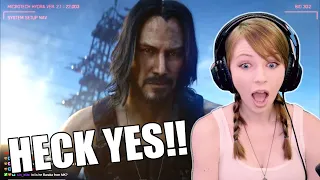 KEANU REEVES IN CYBERPUNK 2077 REACTION - HECK YES!