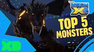 Best of Disney XD  | Mech-X4: Top 5 Monsters | Disney XD