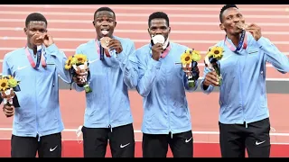 Botswana”s 4x400m men’s relay scoops bronze medal in Tokyo 2020 final🇧🇼