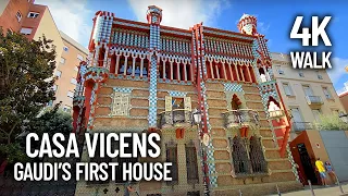 Walking through Casa Vicens - Gràcia Area, Barcelona