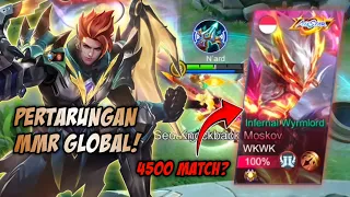 MENGERIKAN! LAWAN GLOBAL MOSKOV 4500 MATCH? PERTARUNGAN SENGIT DEMI MMR! | TOP GLOBAL CLAUDE - MLBB