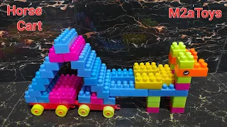 How To Make A Horse Cart In Building Blocks | KIDS TOYS PLAY