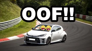 Code BROWN lap with the GR Yaris on the Nürburgring while testing a new setup!!