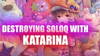 SMURFING IN PLATINUM AS KATARINA DESTROYING SOLOQ