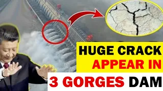 China Flooding : Major Cracks appears in China's giant 3 Gorges Dam  China Flood 2021