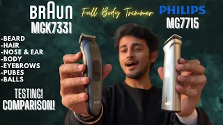 Best All in One Trimmer for Men | Philips MG7715/15 VS Braun MGK7331 | Electrical Unboxing