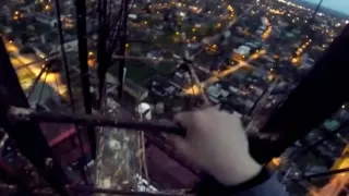 INSANE huge TV tower climb