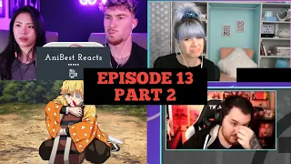 Zenitsu Protects Nezuko! Season 1 Episode 13 Reaction Mashup | Demon Slayer Reaction