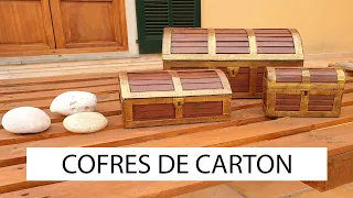 😃👍COMO HACER COFRES DE CARTÓN 😃👍Reciclaje