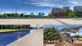 جولة في أكبر حديقة بمدينة الدار البيضاء بقلب القطب المالي أنفا Anfa Park Casablanca