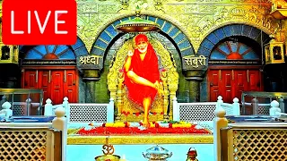 🔴𝐋𝐈𝐕𝐄 𝐒𝐇𝐈𝐑𝐃𝐈 𝐒𝐀𝐈𝐁𝐀𝐁𝐀 𝐓𝐄𝐌𝐏𝐋𝐄 AARTI DARSHAN 🙏💗-12 SEP 2022 Live from shirdi