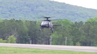 Sikorsky S-97 RAIDER test flight at Redstone Arsenal in Huntsville