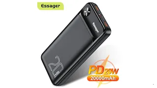 essager power bank external battery 20W fast charging