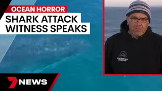 Shark attack witness: "I knew the shark would come to me" | 7 News Australia