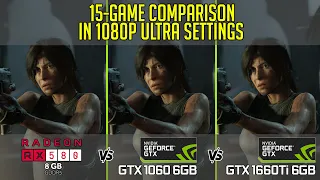 RX 580 8gb vs GTX 1060 6gb vs GTX 1660Ti in 15 games 1080p ultra settings!