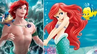 10 Disney Prinzessinnen als Mann