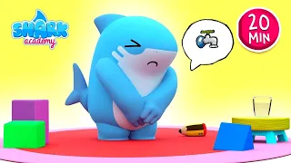 Shark Academy - O penico Músicas para crianças, canções para crianças