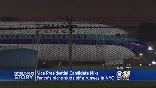 Mike Pence Plane Slides Off Runway At NYC's LaGuardia Airport