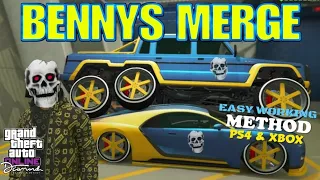 **BENNYS MERGE**EASY**WORKING**METHOD**PS4 AND XBOX**AFTER 1.48**GTA 5 ONLINE