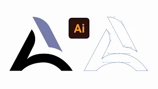 How to Trace a Logo in Illustrator using the Pen Tool!