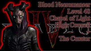 Capstone dungeon Cathedral of Light Boss Fight Playthrough - Level 47 Blood Necromancer - Diablo IV