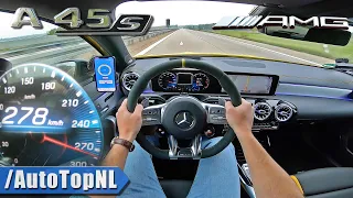 Mercedes AMG A45 S TOP SPEED on AUTOBAHN [NO SPEED LIMIT] by AutoTopNL