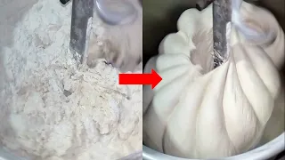 Mixing 20kg of bread dough in a mixer | Dough mixing | Spiral mixer | Bakery diary | Baker's Life