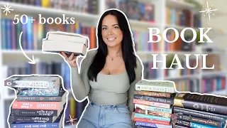 huge book haul 📖🤍✨ end of year 50+ book haul