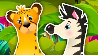 Savannah Animals Dance! Learn Safari Animal Sounds Songs for Toddlers | Kids Learning Videos