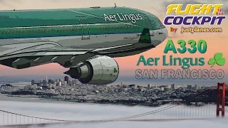 AER LINGUS Cockpit Airbus A330 to San Francisco