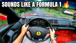 Ferrari F355 Insane F1 Sound! - POV Tunnel Run w/ STRAIGHT PIPES