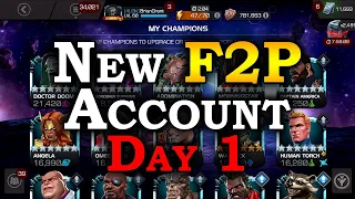 New Account Challenge "Finkledink" - 100% F2P - One Week Only | Marvel Contest of Champions