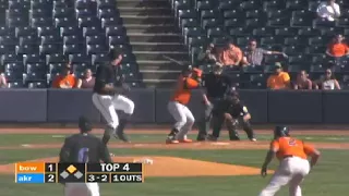 DJ Stewart belts a two-run homer for the Baysox