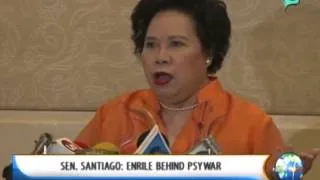 [NewsLife] Sen. Miriam Santiago: Enrile behind psywar || April 25, 2014