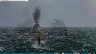 Battleship Command: Scharnhorst fires main armament