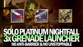Solo Platinum Strange Terrain w/ Triple Grenade Launcher [Destiny 2]