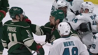 Gotta See It: Stewart accidentally takes a swing at Parise