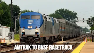 Amtrak Ride, Chicago, BNSF Racetrack Super-Highway in 4K