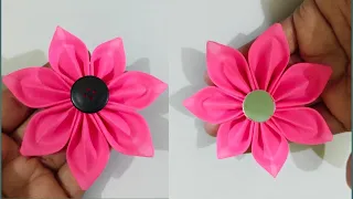 Diy: How to make an adorable fabric flower in just 2 minutes! Diy Easy Tricks Cloth Flower Making
