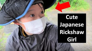 A cute Japanese girl Tsuru-chan guided me around Kamakura by rickshaw😊 | Rickshaw in Japan | Part 3