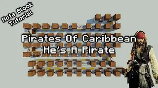 He's A Pirate - Minecraft Note Block Tutorial (Pirates Of The Caribbean)