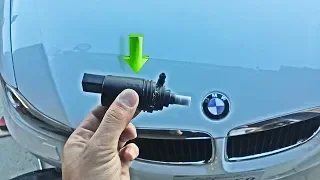 HOW TO TAKE APART BMW WINDSHIELD WASHER PUMP