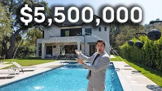 Inside a $5.5 Million Encino Mansion on a Celebrity-Filled Street!