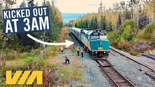 Stuck in the middle of NOWHERE on VIA Rail in Canada