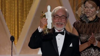 Hayao Miyazaki recibe el Oscar Honorífico